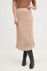 Pepe Jeans szoknya HAILEY SKIRT bézs, midi, ceruza fazonú, PL901169 - bézs M