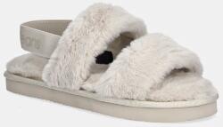 Calvin Klein Jeans papucs HOME VELCRO IN FUR bézs, YW0YW01595 - bézs Női 41