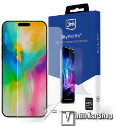 3mk Protection SILKYMATT PRO képernyővédő fólia - 1db, MATT, tükröződésmentes, PET, önregeneráló, applikáló folyadék, tokbarát - APPLE iPhone 16 Pro