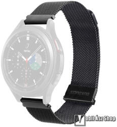DUX DUCIS okosóra milánói szíj - FEKETE - fém ötvözet, dupla mágneses, 119mm hosszú, 22 mm széles - HUAWEI Watch GT 3 46mm / GT 3 Pro 46mm / Watch 3 46mm / Watch 3 Pro 48mm / SAMSUNG Watch3 45mm / Xiaomi Watch