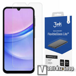 3mk Protection Samsung Galaxy A16 5G, A16 4G, 3MK FLEXIBLE GLASS LITE előlap védő rugalmas edzett üveg, 1db, ultravékony, 0.16mm, 6H, 2.5D, A kijelző sík részét védi