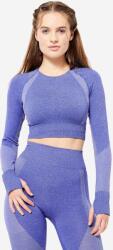 DOMYOS Női fitnesz hosszú ujjú crop top, varrás nélküli - 900-as (4879791)