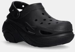 Crocs papucs Bubble Crush Clog fekete, női, platformos, 210061 - fekete Női 42/43