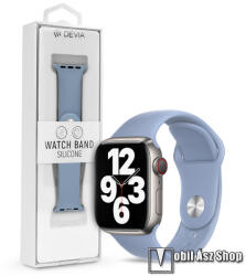 DEVIA DELUXE SERIES okosóra szíj - KÉK - szilikon, csatos - APPLE Watch Series 1/2/3 38mm / 4/5/6/SE 40mm / 7/8/9 41mm