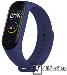 DEVIA DELUXE SPORT okosóra szíj - SÖTÉTKÉK - sportoláshoz, szilikon, állítható - Xiaomi Mi Band 5 / Mi Band 6 / Mi Band 7 / Amazfit Band 5