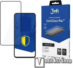 3mk Protection Samsung Galaxy S24 SM-S921, 3MK Hard Glass Max Lite előlap védő karcálló edzett üveg, 2.5D, 9H, 0.3mm, A teljes kijelzőt védi, Tokbarát, Fekete