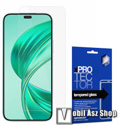 XPRO Huawei Honor X8b, Xpro előlap védő karcálló edzett üveg, 0.33mm vékony, 9H, Arc Edge, A képernyő sík részét védi, Átlátszó