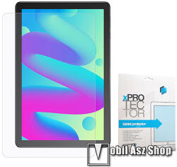 XPRO TCL Tab 10L Gen2, Xpro előlap védő karcálló edzett üveg, 0.33mm vékony, 9H, Arc Edge, A képernyő sík részét védi, Átlátszó