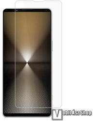 Amorus Sony Xperia 1 VI, Amorus üvegfólia, 0, 3mm, 9H, A teljes felületén tapad, A képernyő sík részét védi, Átlátszó