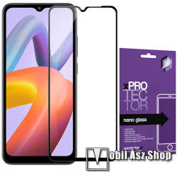 XPRO Xiaomi Redmi A1, A1 Plus, A2, A2 Plus, Poco C50, C51, Xpro Flexible 9H Nano Glass rugalmas edzett üveg, 1db, 0.15 mm vékony, A teljes kijelzőt védi, Fekete