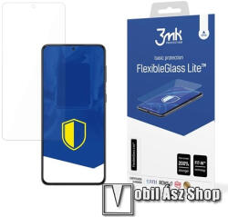 3mk Protection FLEXIBLE GLASS LITE előlap védő rugalmas edzett üveg - 1db, ultravékony, 0.16mm, 6H, 2.5D, A kijelző sík részét védi - SAMSUNG Galaxy S24 FE (SM-S721)