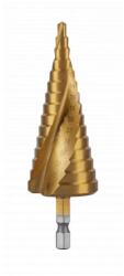 Högert Technik Lépcsős csigafúró, 4-32 mm, HSS4241, HEX1/4" (HT6D326) (HT6D326)