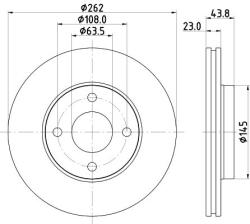 HELLA Disc frana HELLA - centralcar - 259,68 RON