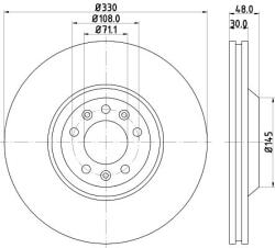 HELLA Disc frana HELLA - centralcar - 386,95 RON