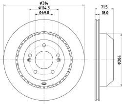 HELLA Disc frana HELLA - centralcar - 269,77 RON