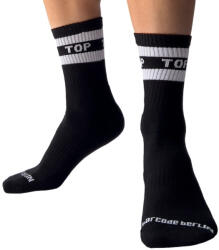 Barcode Berlin Fetish Top Socks - fekete érzéki zoknik