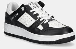 Tommy Jeans sportcipő TJM BASKET RETRO CUPSOLE WL fekete, EM0EM01464 - fekete Férfi 44