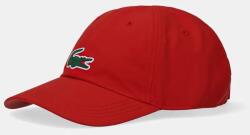 Lacoste baseball sapka piros, nyomott mintás, RK2450 - piros Univerzális méret