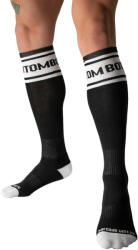 Barcode Berlin Identity Bottom - prémium fekete magasszárú zokni