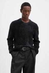 The Kooples kasmír pulóver könnyű, fekete, HPUL29023K - fekete L