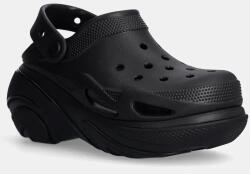 Crocs papucs Bubble Crush Clog fekete, női, platformos, 210061 - fekete Női 38/39 - answear - 42 690 Ft