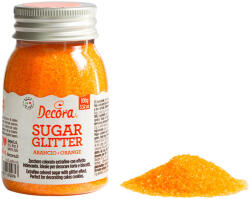 Decora Zahar Glitterat Portocaliu, 100 gr (9262112)