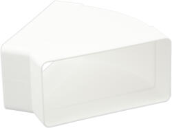 Dalap PS szögletes vízszintes könyök 45°, 204x60 mm (555)