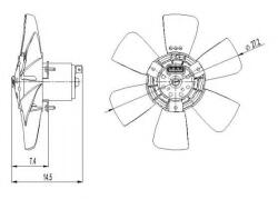 NRF Ventilator, radiator VW POLO CLASSIC (6KV2) (1995 - 2006) NRF 47390