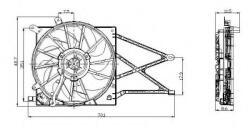 NRF Ventilator, radiator OPEL ASTRA G Cabriolet (F67) (2001 - 2005) NRF 47015