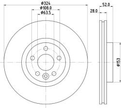 HELLA Disc frana HELLA - centralcar - 433,60 RON