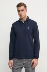 Hackett pamut hosszúujjú sötétkék, nyomott mintás, HM550982 - sötétkék L