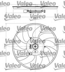 VALEO Ventilator, radiator AUDI A5 Sportback (8TA) (2009 - 2016) VALEO 696349