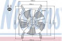 NISSENS Ventilator, radiator HONDA CR-V II (RD) (2001 - 2006) NISSENS 85048