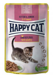 Happy Cat Kitten&Junior baromfis 85 g