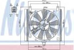 NISSENS Ventilator, radiator SUZUKI IGNIS II (2003 - 2016) NISSENS 85385