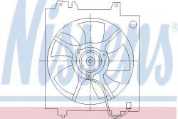 NISSENS Ventilator, aer conditionat SUBARU OUTBACK (BE, BH) (1998 - 2003) NISSENS 85494