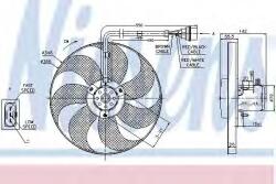 NISSENS Ventilator, radiator VW VENTO (1H2) (1991 - 1998) NISSENS 85683