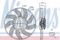 NISSENS Ventilator, radiator AUDI A6 Avant (4G5, C7, 4GD) (2011 - 2016) NISSENS 85727