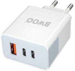 BWOO Incarcator de retea GSM183270 40W 2XUSB-C + USB (GSM183270) - pcone