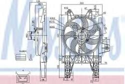 NISSENS Ventilator, radiator FIAT PUNTO (176) (1993 - 1999) NISSENS 85140