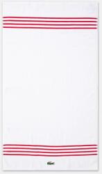 Lacoste pamut törölköző L Courtline Rouge 70 x 140 cm - fehér Univerzális méret