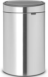 Brabantia Touch Bin New Recycle Soft-Touch nyomófedeles szelektív kuka, ovális, 23+10L - G+C méret, r. m. acél selyem ujjlenyomatmentes - 112867 (112867)