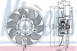 NISSENS Ventilator, radiator AUDI A6 (4A, C4) (1994 - 1997) NISSENS 85548