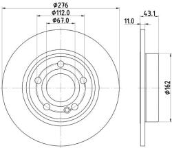 HELLA Disc frana HELLA - centralcar - 158,26 RON