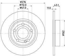 HELLA Disc frana HELLA - centralcar - 162,27 RON