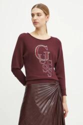 GUESS pulóver SELENA könnyű, női, bordó, W4BR01 Z2NQ2 - burgundia XS