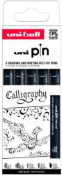 uni PIN 5 darabos rajzmarker készlet Calligraphy
