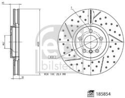 Febi Bilstein féktárcsa FEBI BILSTEIN 185854 (185854)