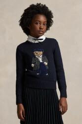 Ralph Lauren gyerek pamut pulóver sötétkék, 313951750001 - sötétkék 136-142