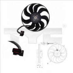 TYC Ventilator, radiator SKODA OCTAVIA I Combi (1U5) (1998 - 2010) TYC 837-0001